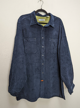 Load image into Gallery viewer, Navy Blue Corduroy Shirt - XL
