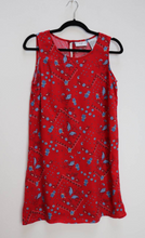 Load image into Gallery viewer, Red + Blue Paisley Mini-Dress - M
