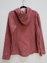Load image into Gallery viewer, Pink Hooded Fleece Sweatshirt - L
