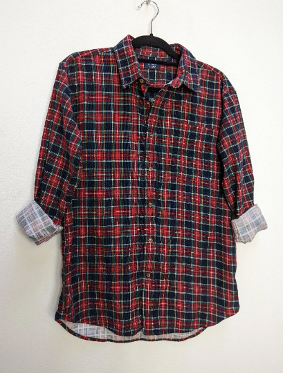 Plaid Corduroy Shirt - M