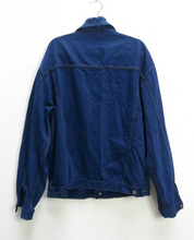 Load image into Gallery viewer, Blue Denim Jacket with Ripped Collar - XL
