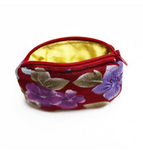 Load image into Gallery viewer, Recycled Floral Coin Purse
