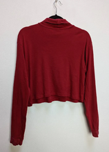 Load image into Gallery viewer, Red Turtleneck Crop Top - XL
