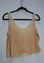 Load image into Gallery viewer, Sheer Orange Lacy Cropped Cami Top - L
