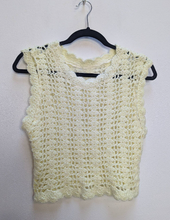 Load image into Gallery viewer, Yellow Crochet Top - M

