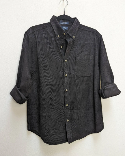 Black Corduroy Shirt - S
