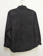 Load image into Gallery viewer, Black Corduroy Shirt - S
