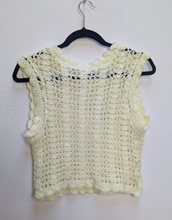 Load image into Gallery viewer, Yellow Crochet Top - M
