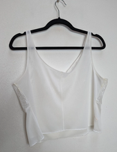 Load image into Gallery viewer, Sheer White Lacy Crop Top - M
