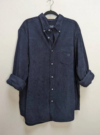 Navy Corduroy Shirt - XL